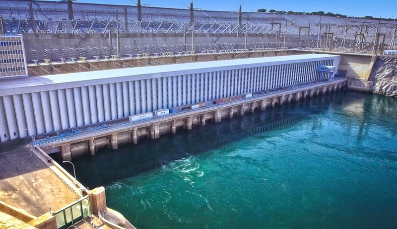 Panoramic view of the Aswan High Dam