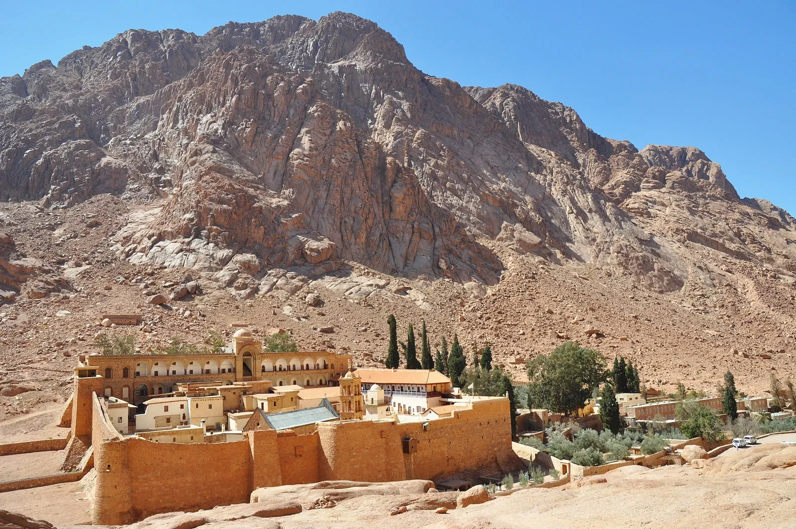 St. Catherine Monastery at the foot of Mount Sinai in Egypt