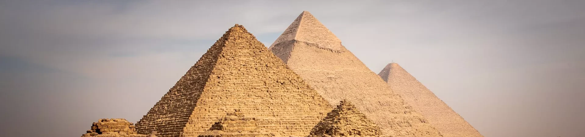 Historic Giza Pyramids near Cairo attracting visitors from around the world
