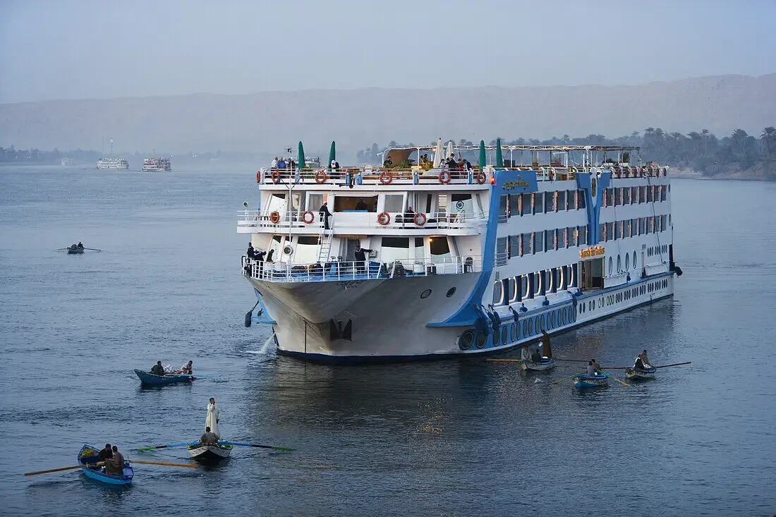 Luxury Luxor and Aswan Nile Cruise sailing along the Nile River in Egypt
