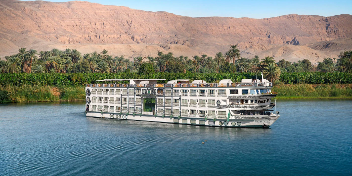 A luxury vessel operating between Luxor and Aswan