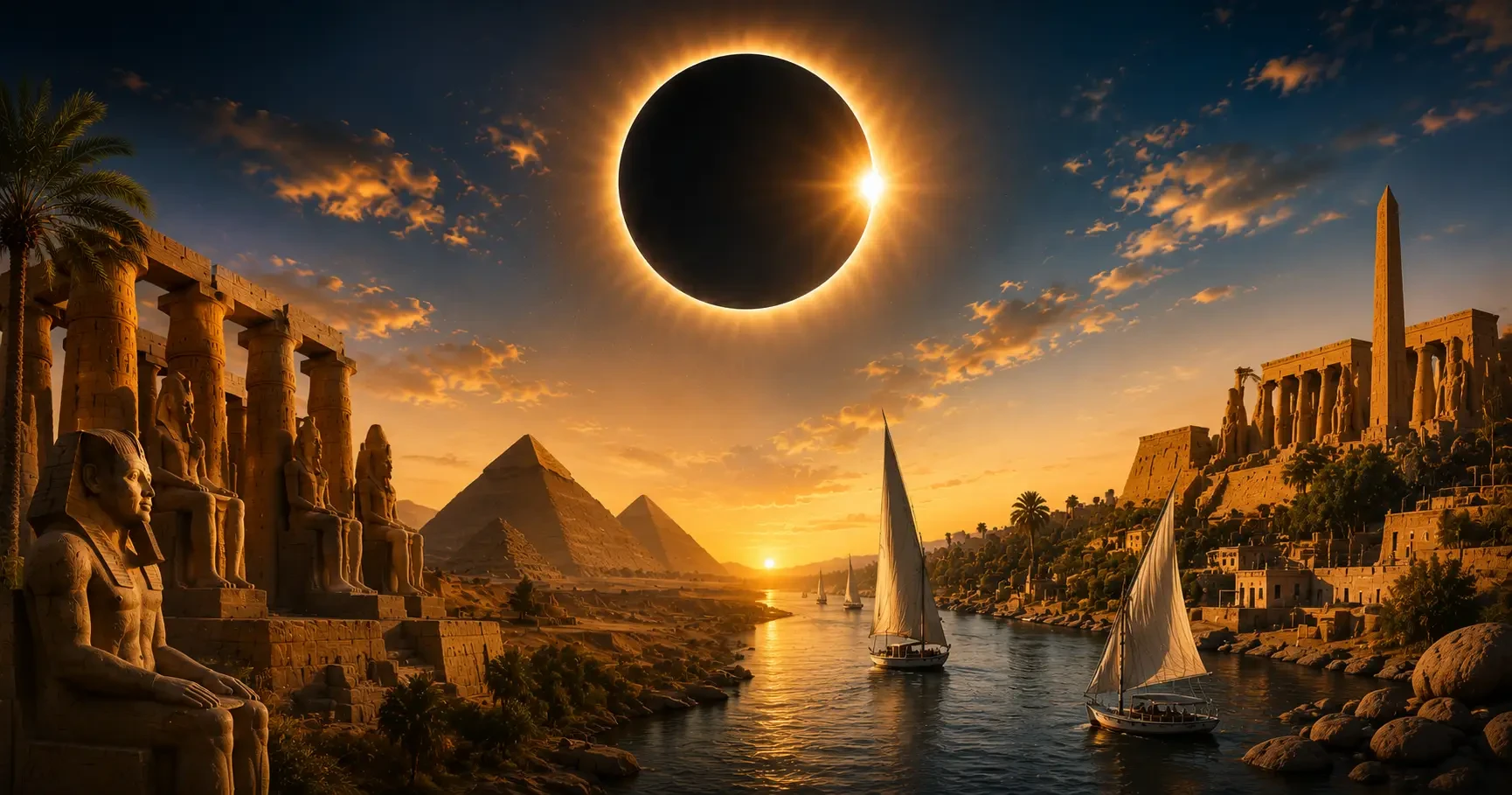 Egypt Solar Eclipse Tour Pyramids