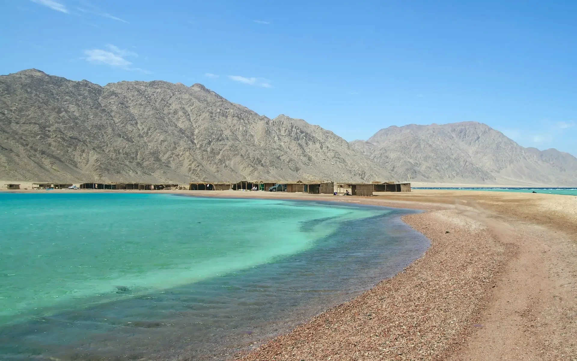 Abu Galum beach and mountains in Sinai
