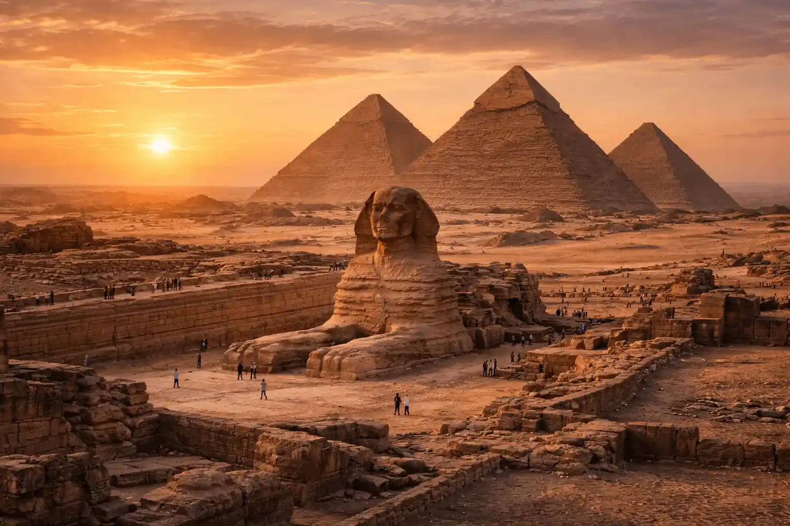 Giza Plateau and pyramids