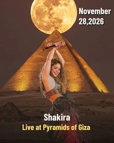 Shakira in Egypt 2026: Concert at the Pyramids of Giza